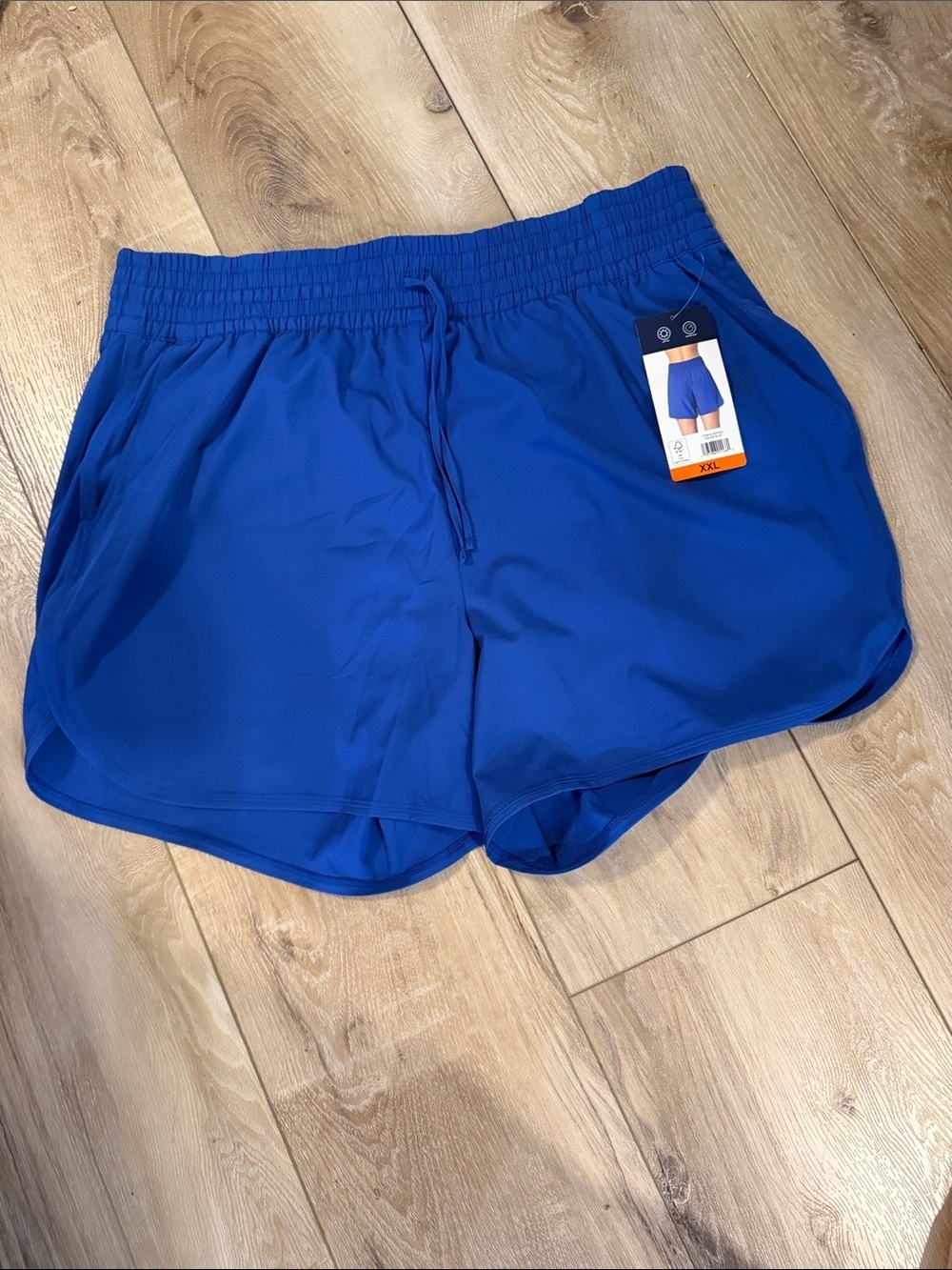 LANDS' END New With Tags Women's Royal Blue Lined XXL Swim Shorts